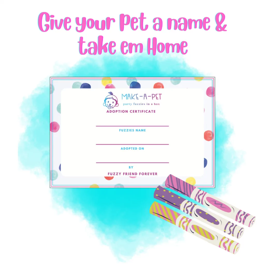 Stuffable Plush Party Favors