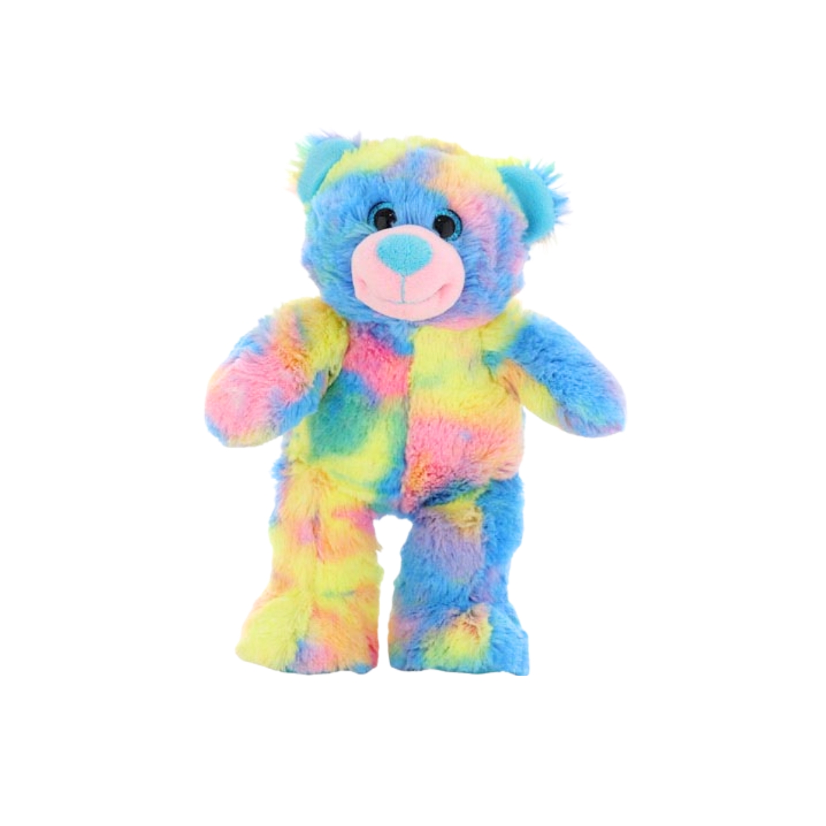 10" Neon Candy Bear Unstuffed with White T-shirt - Image 2