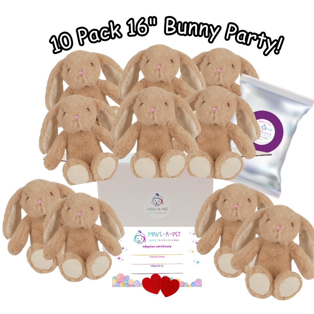 16" Brown Bunny Party Kit - 10 Pack - Image 7