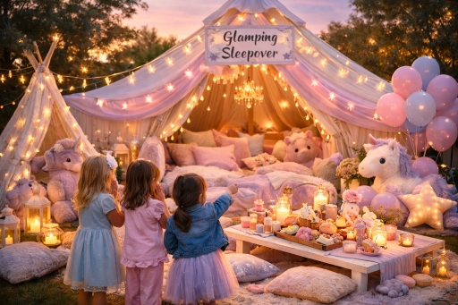 Glamping Sleepovers Dream Party