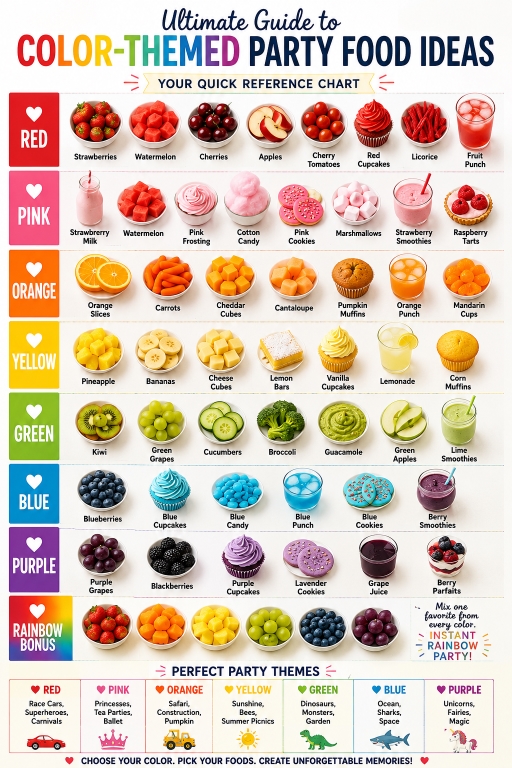 Color Themed Party Food